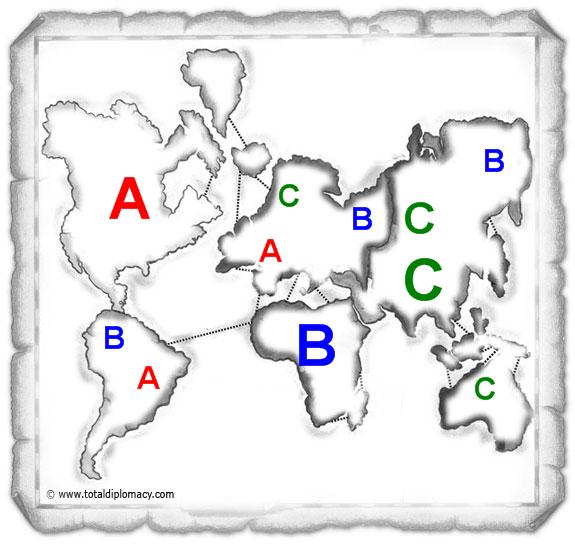 Total Diplomacy Risk Map: Game-Night-1 