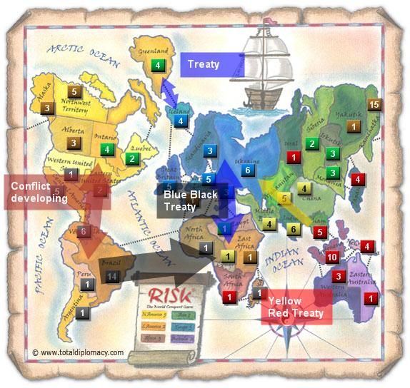 Total Diplomacy Risk Map: ResponceToFriendsThaksgiving 