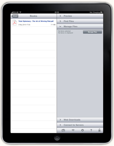 Total Diplomacy ebook on iPad