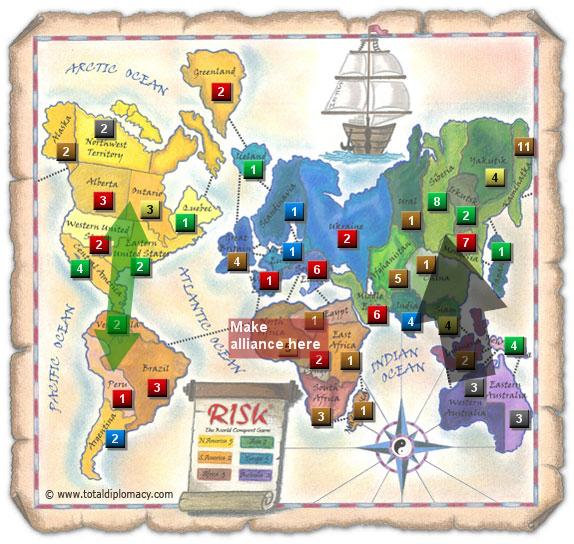 Total Diplomacy - Example of Risk Map Editor