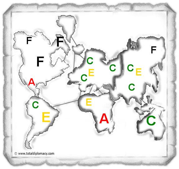 Total Diplomacy - Risk Map BOMS Isolated Player 7