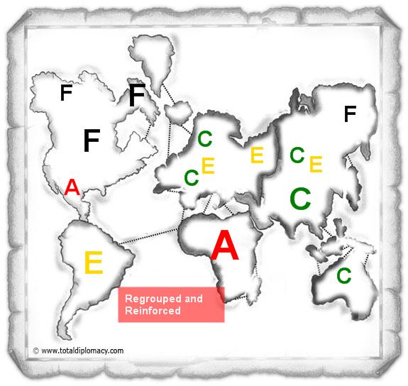 Total Diplomacy - Risk Map BOMS Isolated Player 8